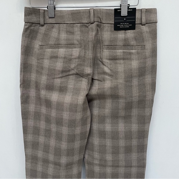 Banana Republic Sloan Plaid Pants NWT Size 0 - Picture 5 of 8